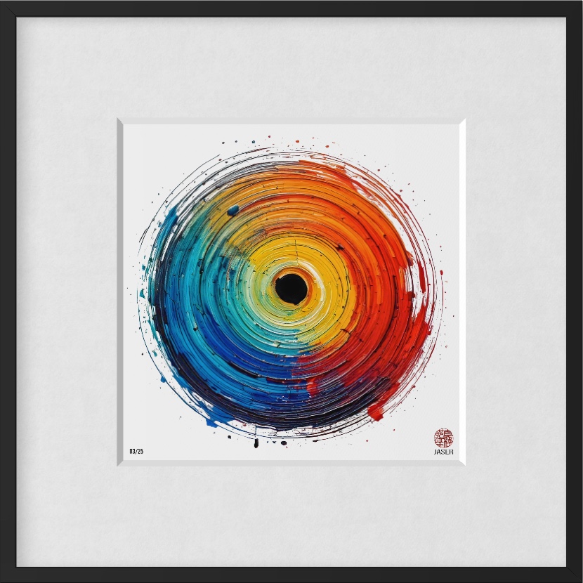 Ensō der Serie Bunte Farben